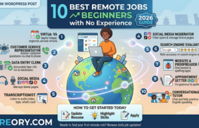 10 Best Remote Jobs for Beginners with No Experience in 2026